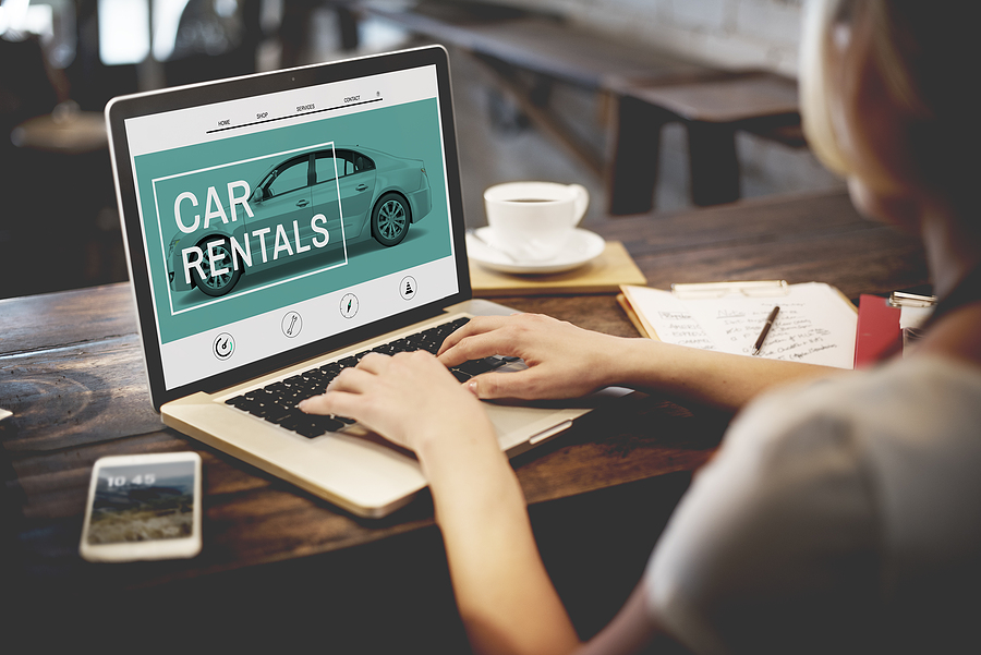 Major car rental booking websites