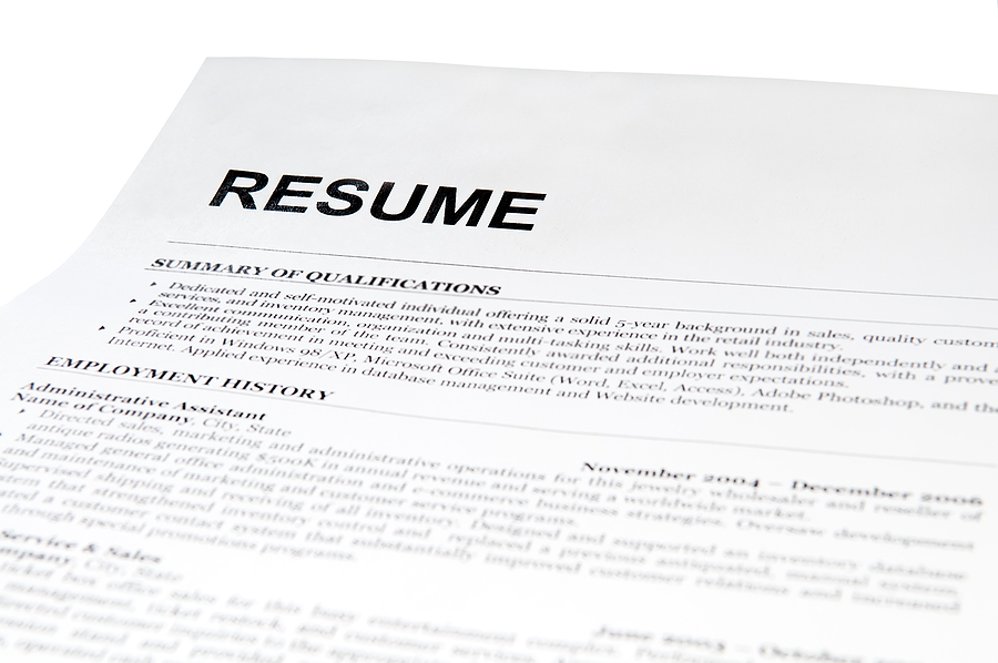 Alternative resume preparation options